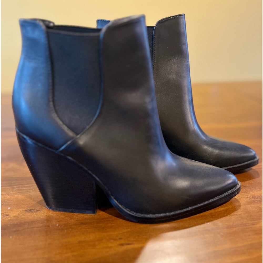 BP Lexi Ankle Boots in Black Leather